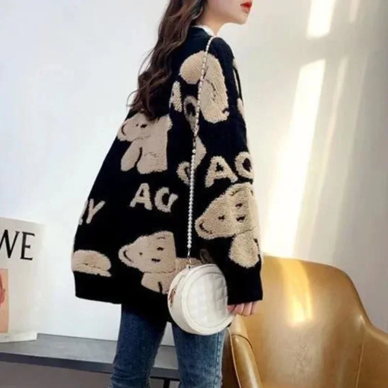 black cashmere cardigan sweater