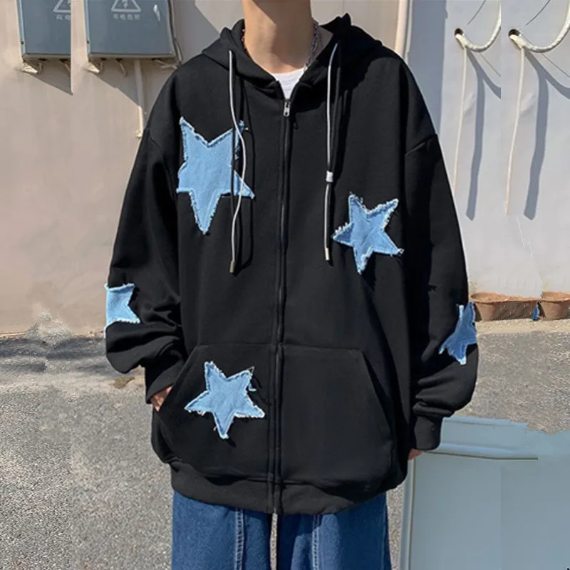 cotton zip up hoodie