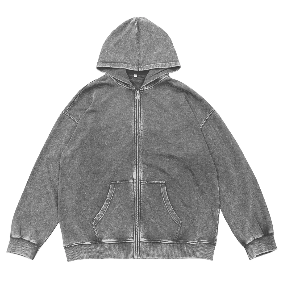 cotton zip up hoodie