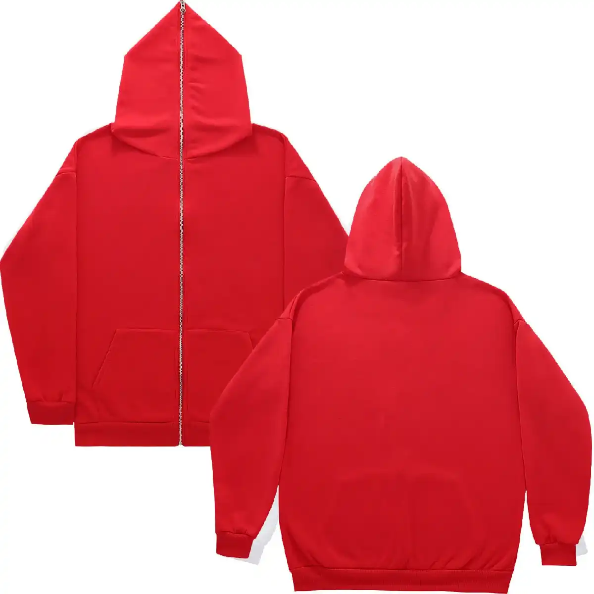 cotton zip up hoodie