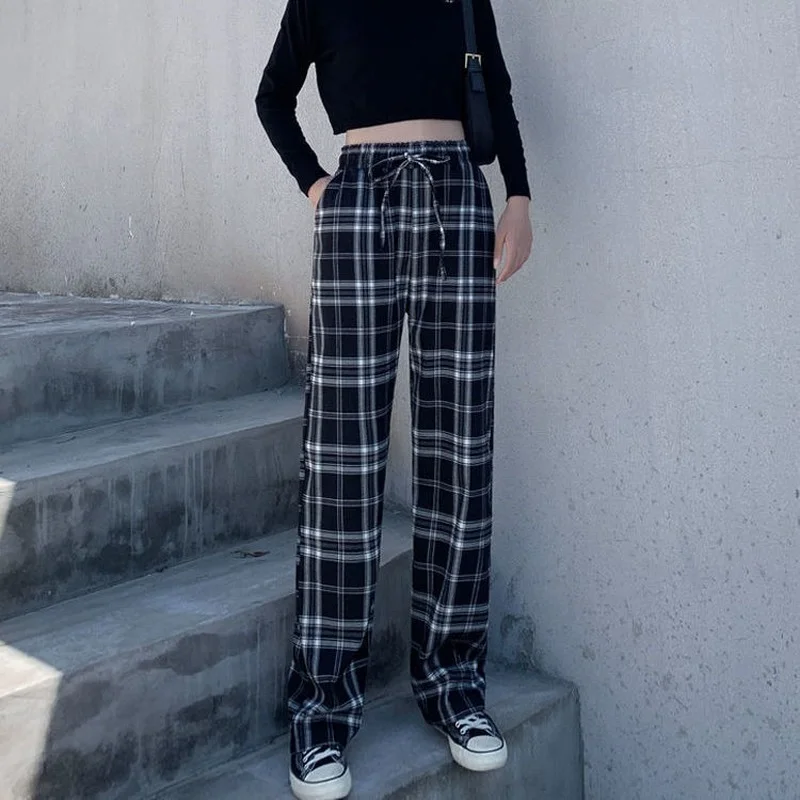 women's plaid pants