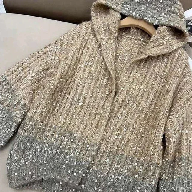embellished cardigan sweater