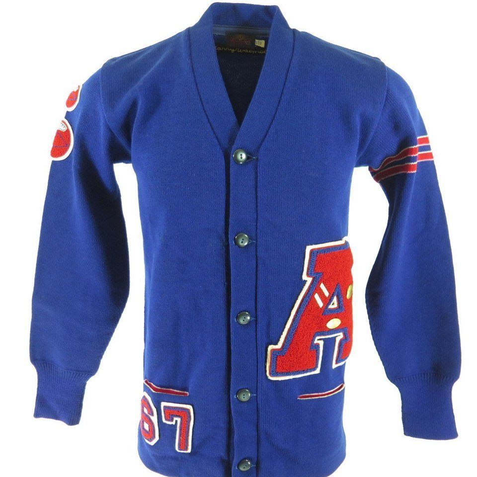 varsity sweater cardigan