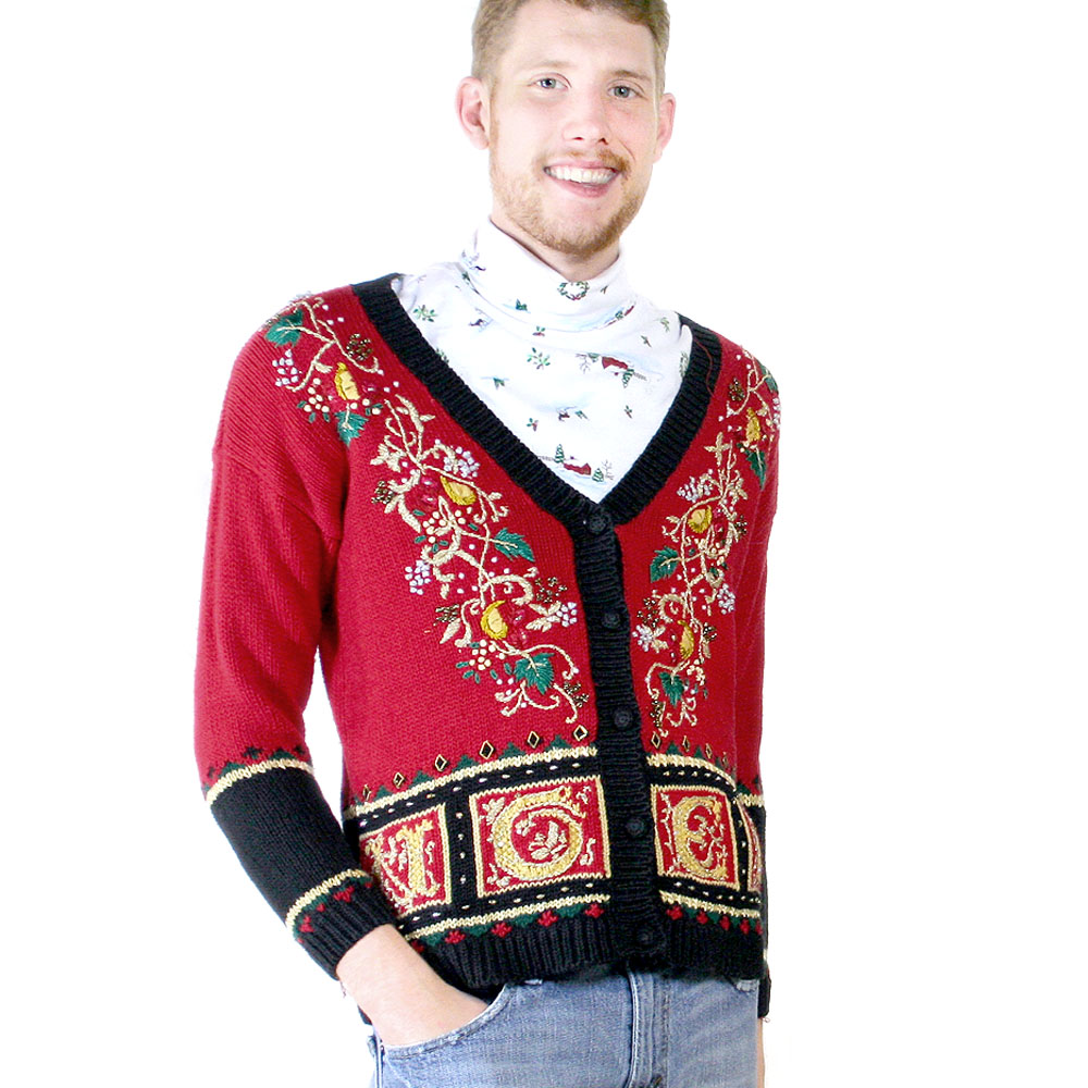 ugly christmas sweater cardigan