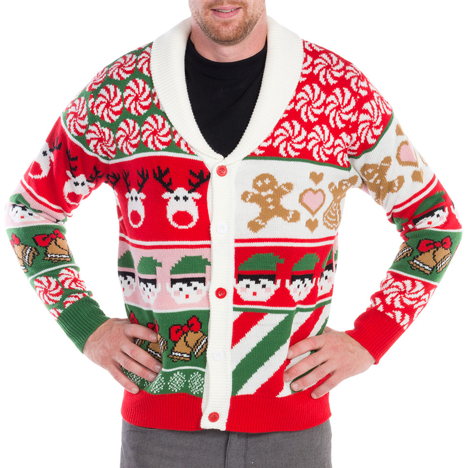 ugly christmas sweater cardigan