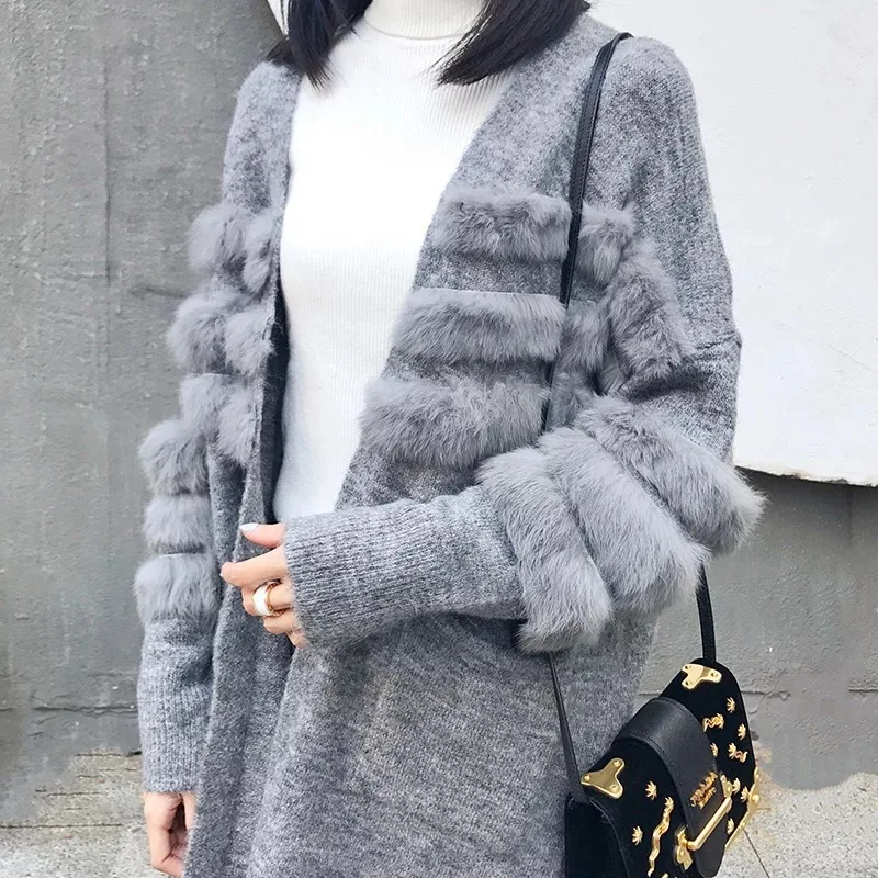 fur cardigan sweater
