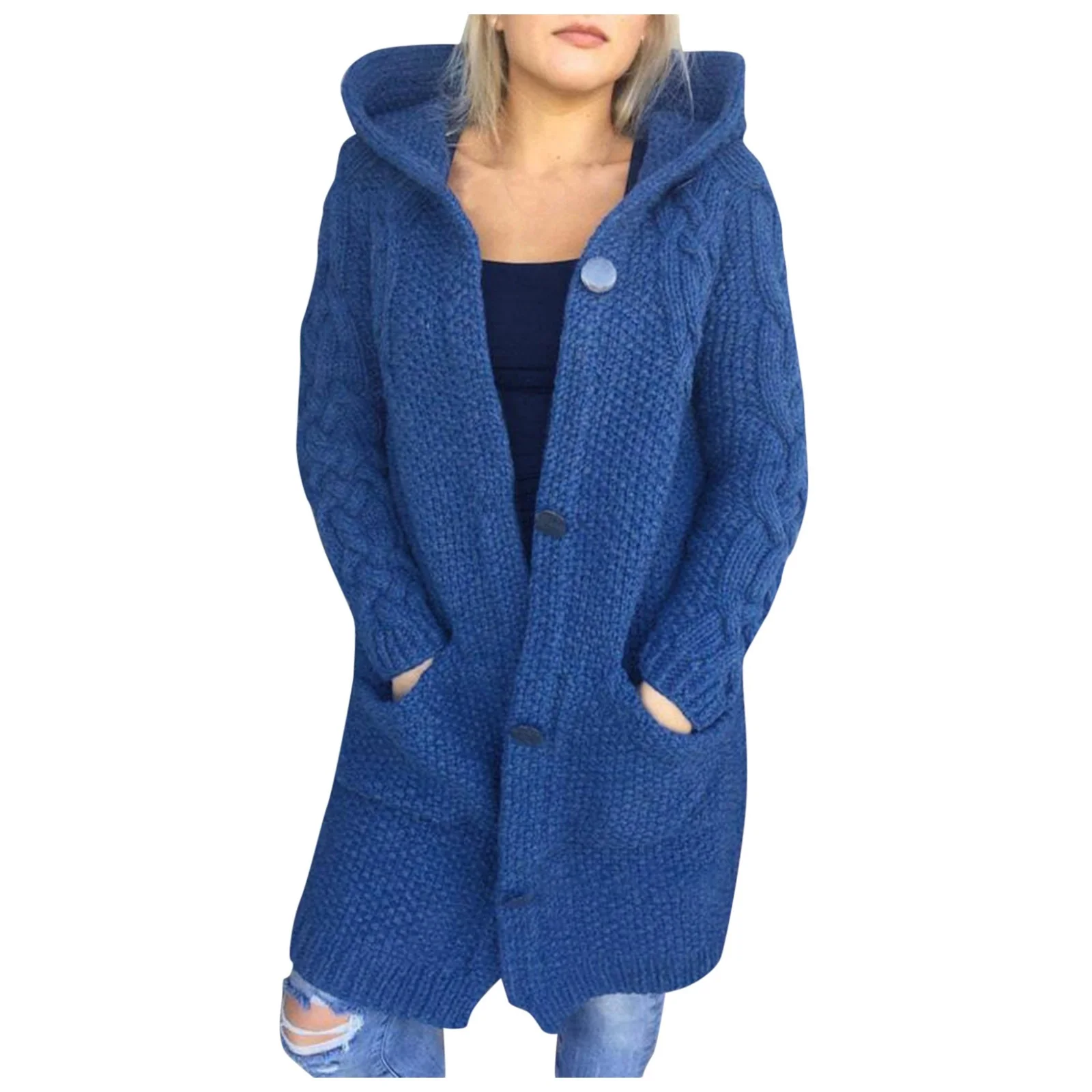 hooded sweater cardigan