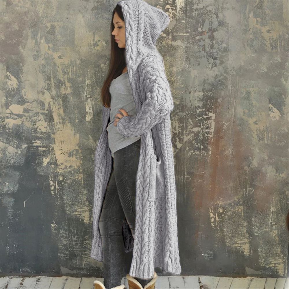 hooded sweater cardigan