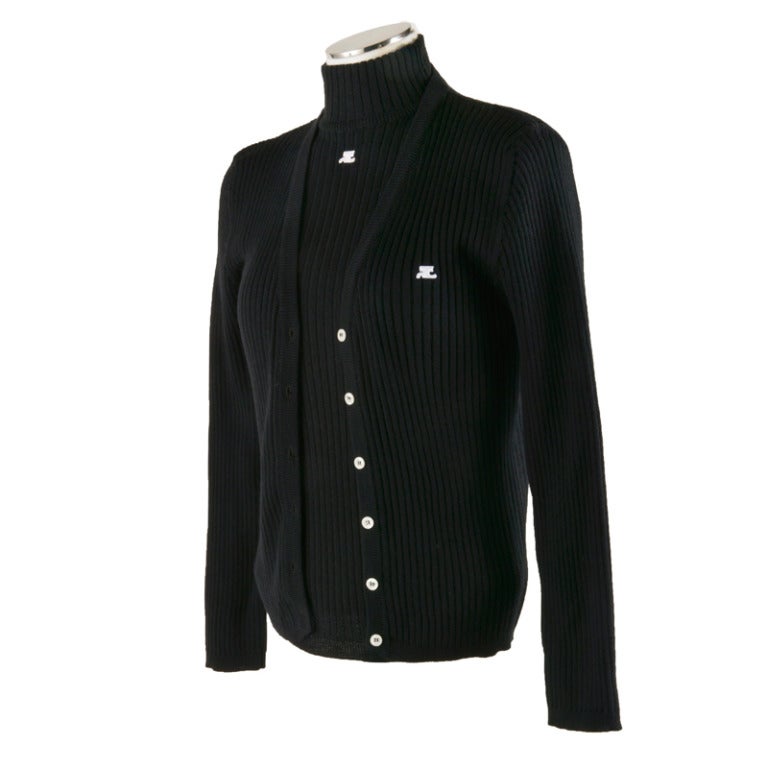 long black sweater cardigan