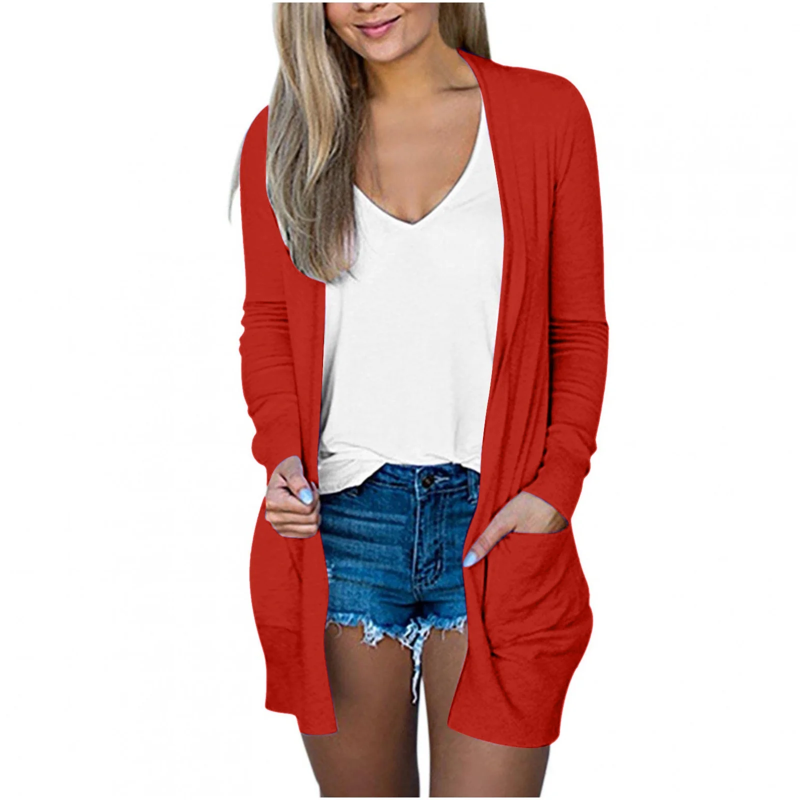 open front cardigan sweater