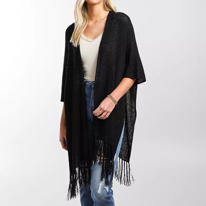 fringe sweater cardigan