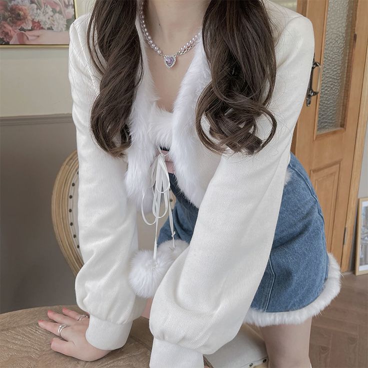girls white cardigan sweater