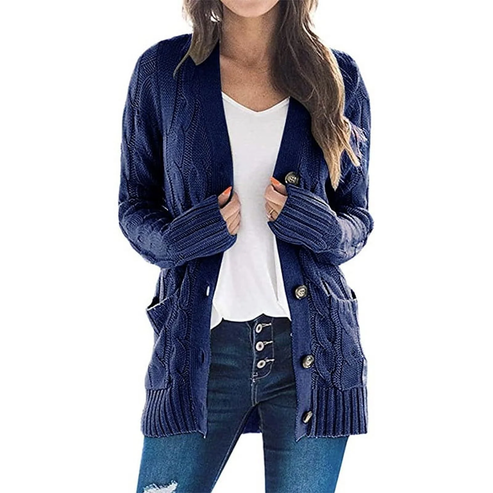 open front cardigan sweater