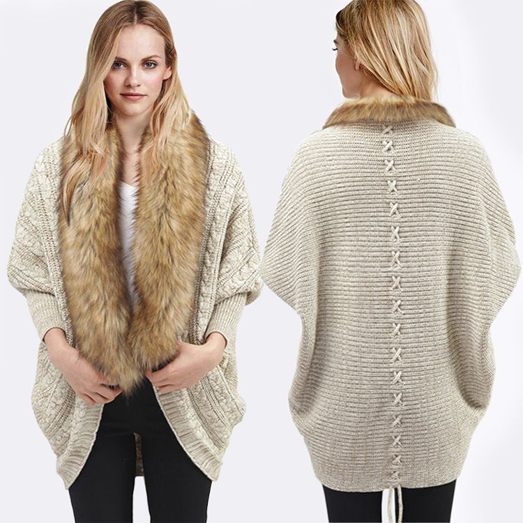 fur cardigan sweater