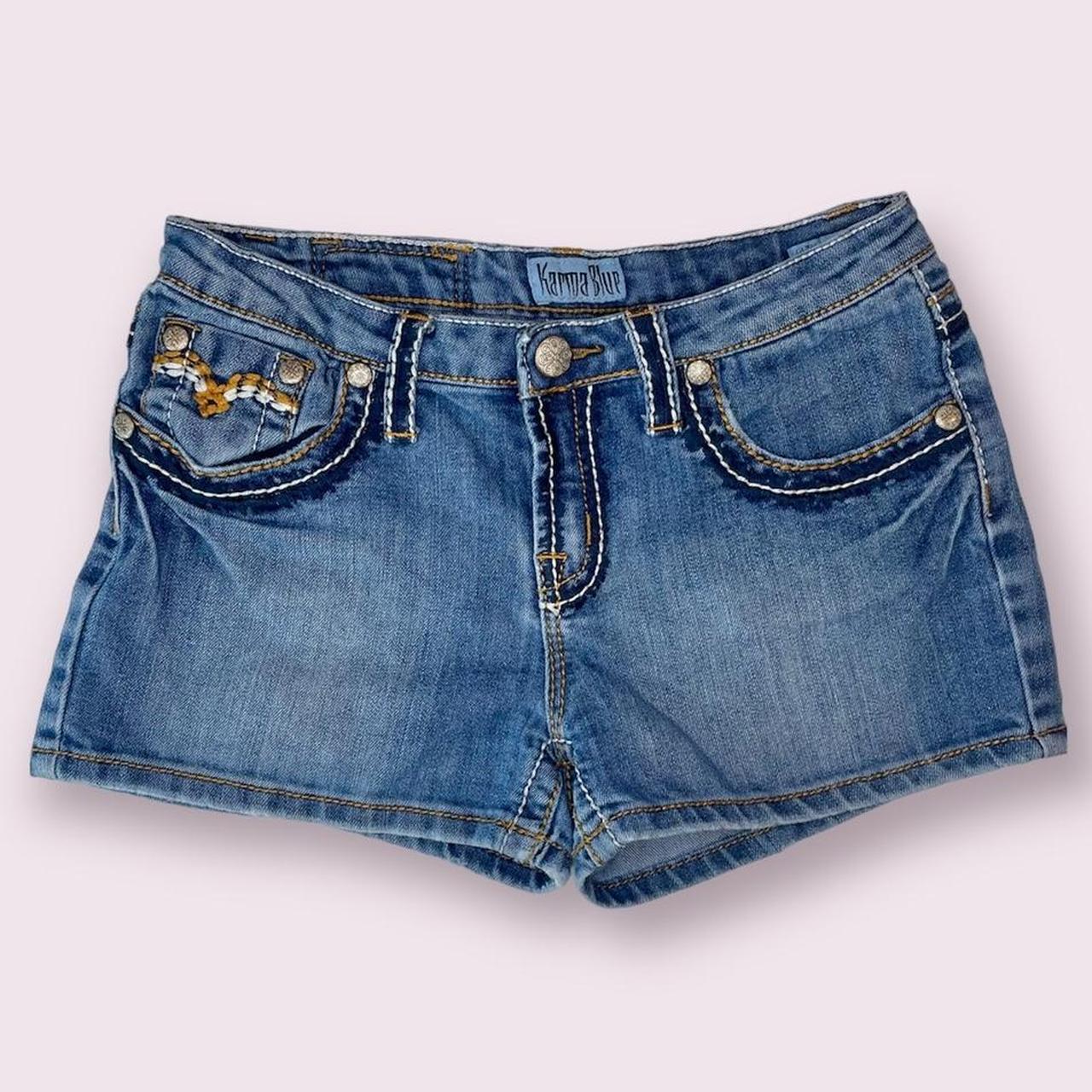 denim booty shorts