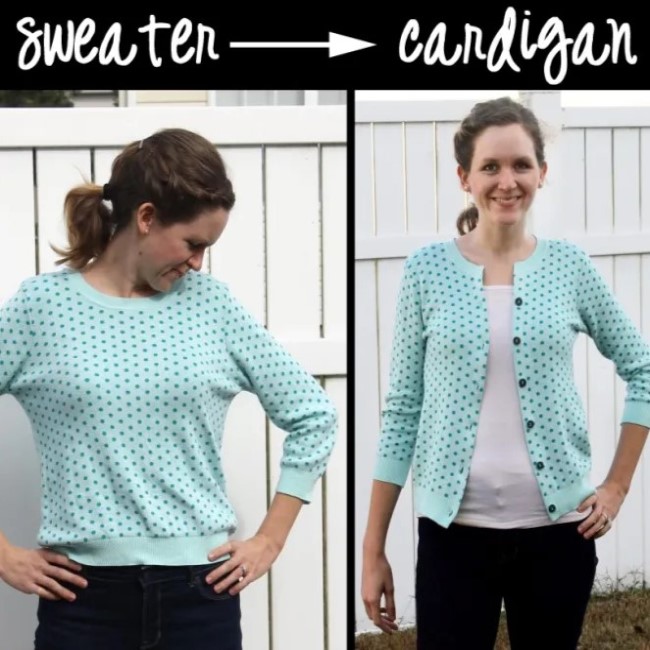 sweater vs cardigan