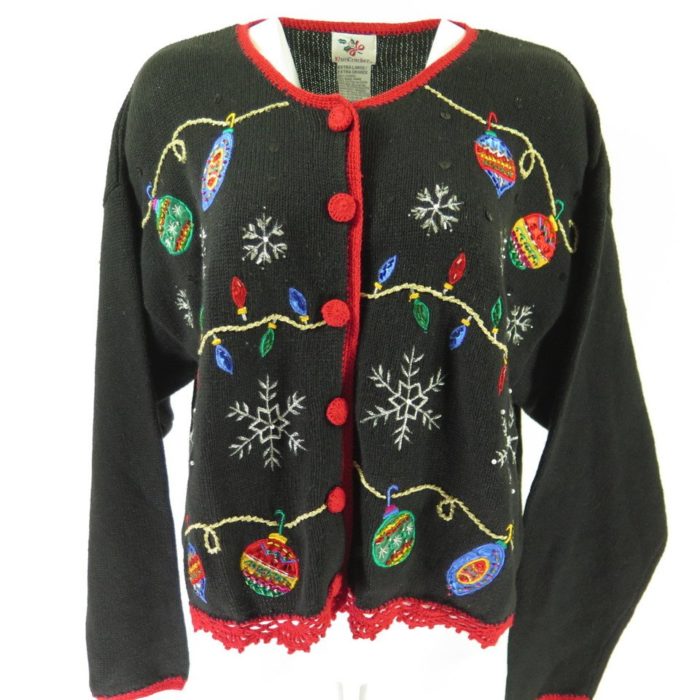 ugly christmas sweater cardigan