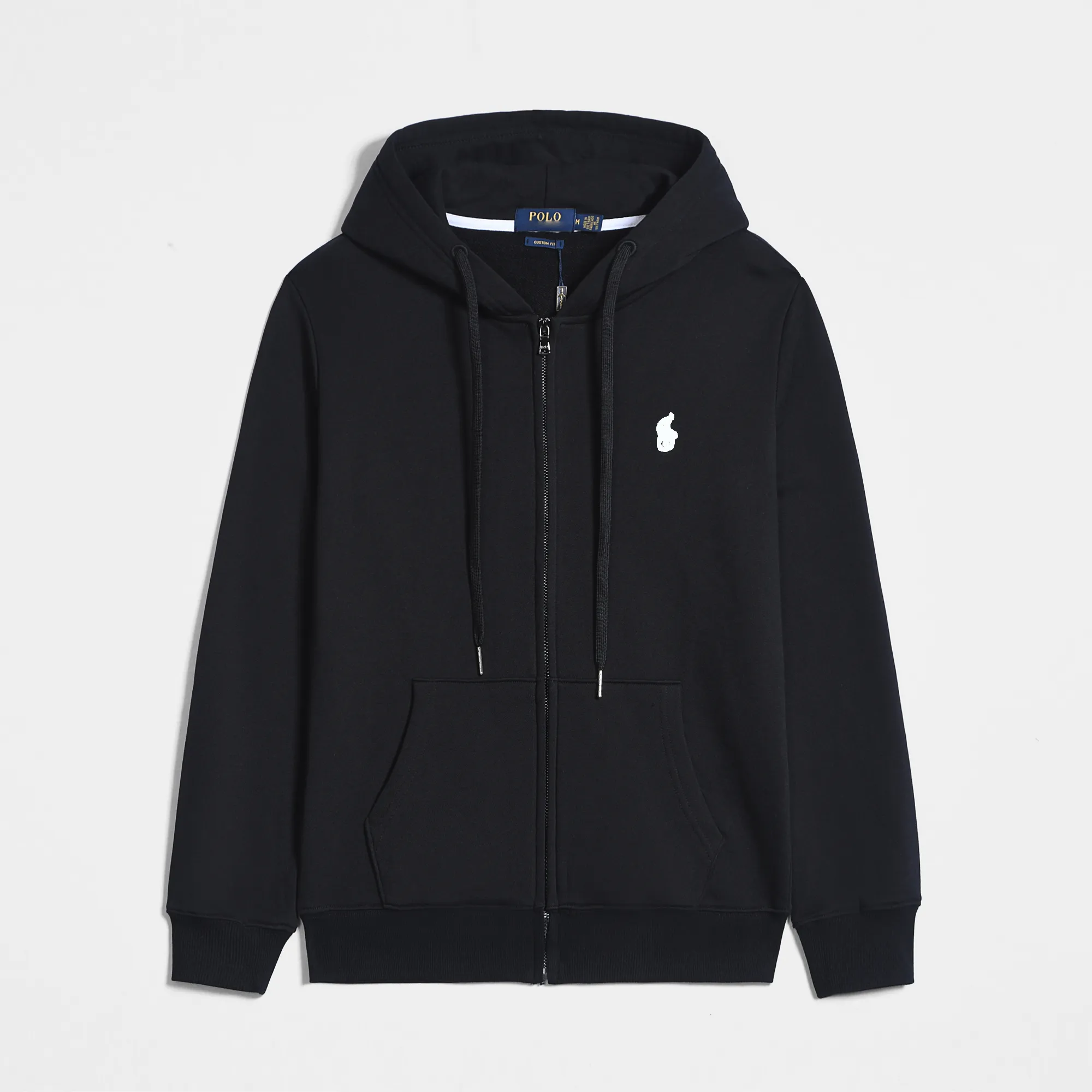 polo hoodie zip-up