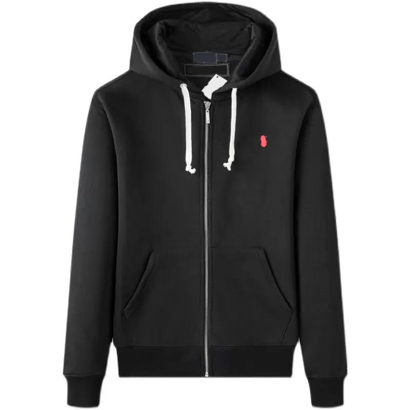 polo hoodie zip-up