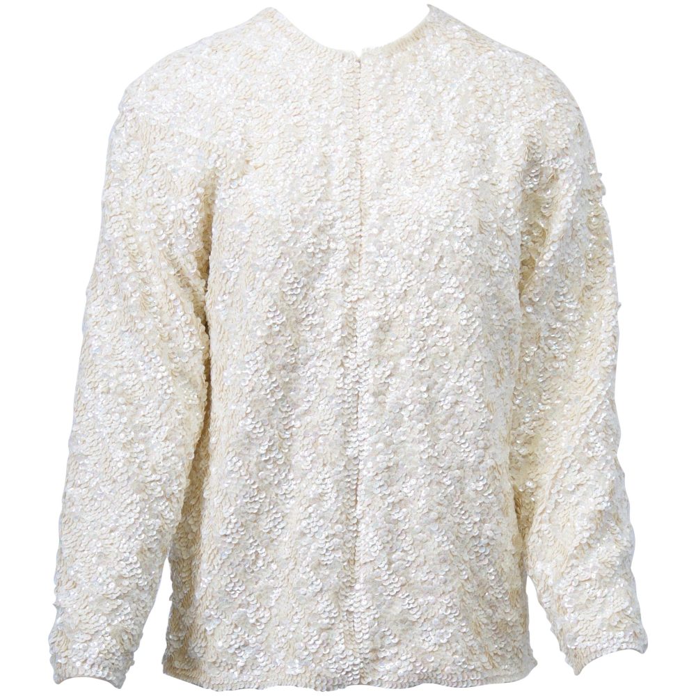 white cotton cardigan sweater