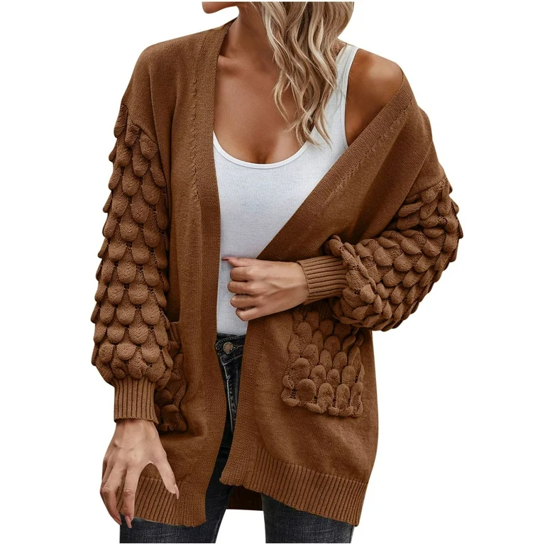 brown sweater cardigan