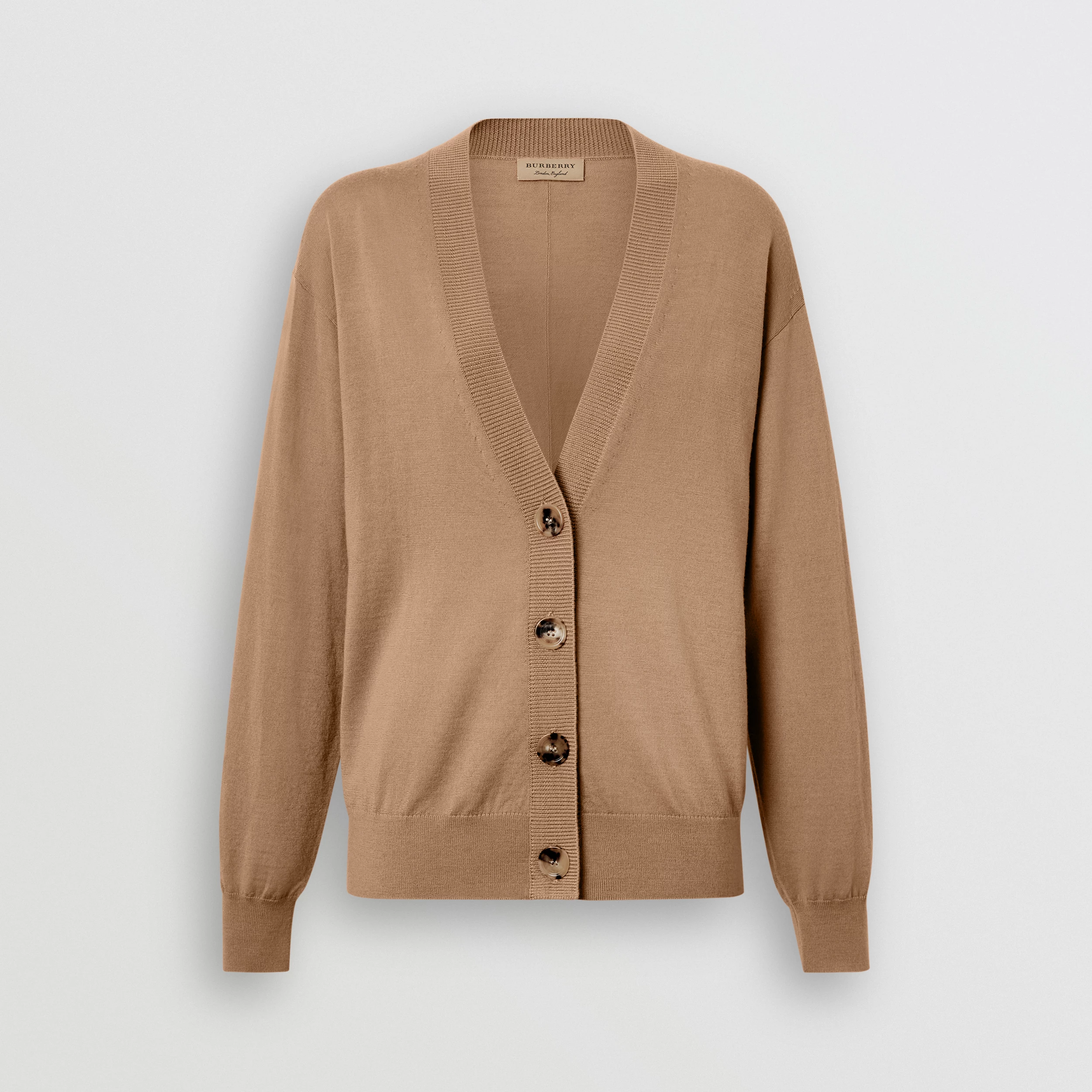 camel cardigan sweater