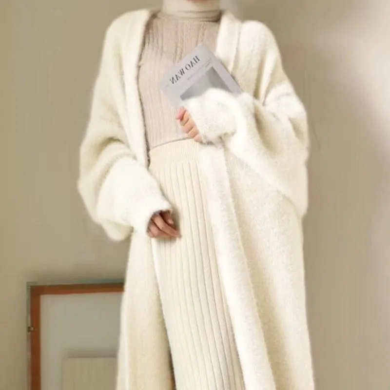 long white cardigan sweater