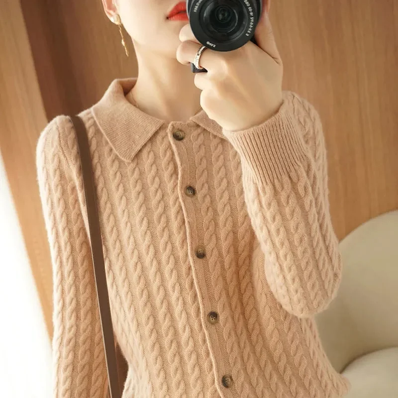 camel cardigan sweater