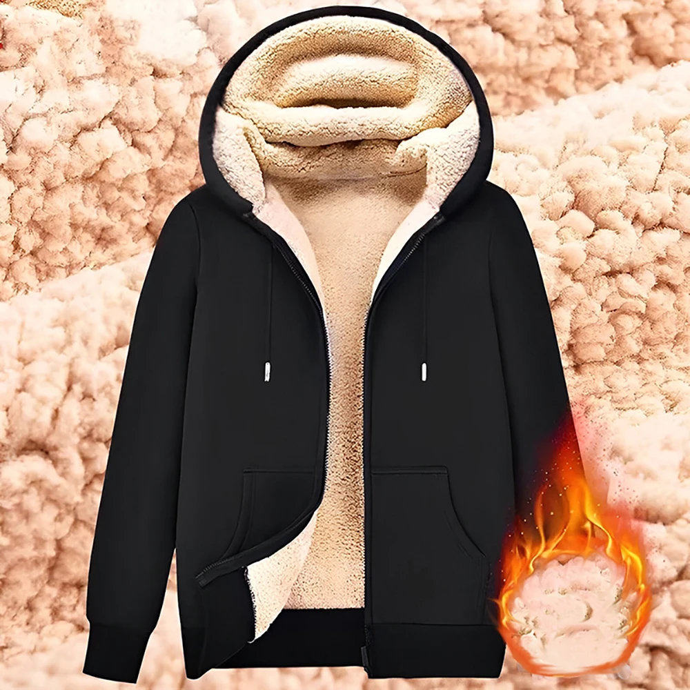 fur hoodie zip up