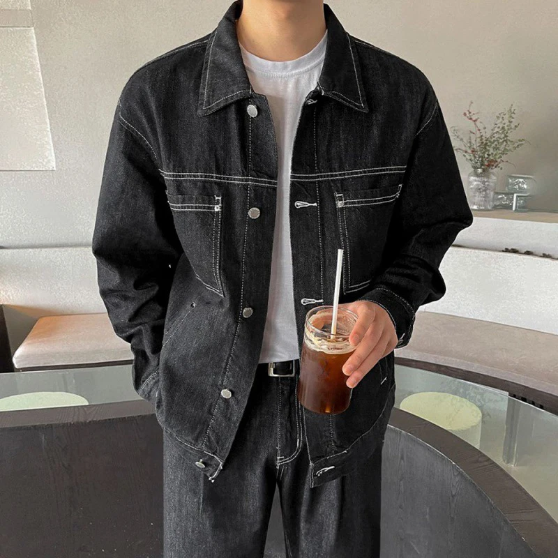 black jean jacket outfit