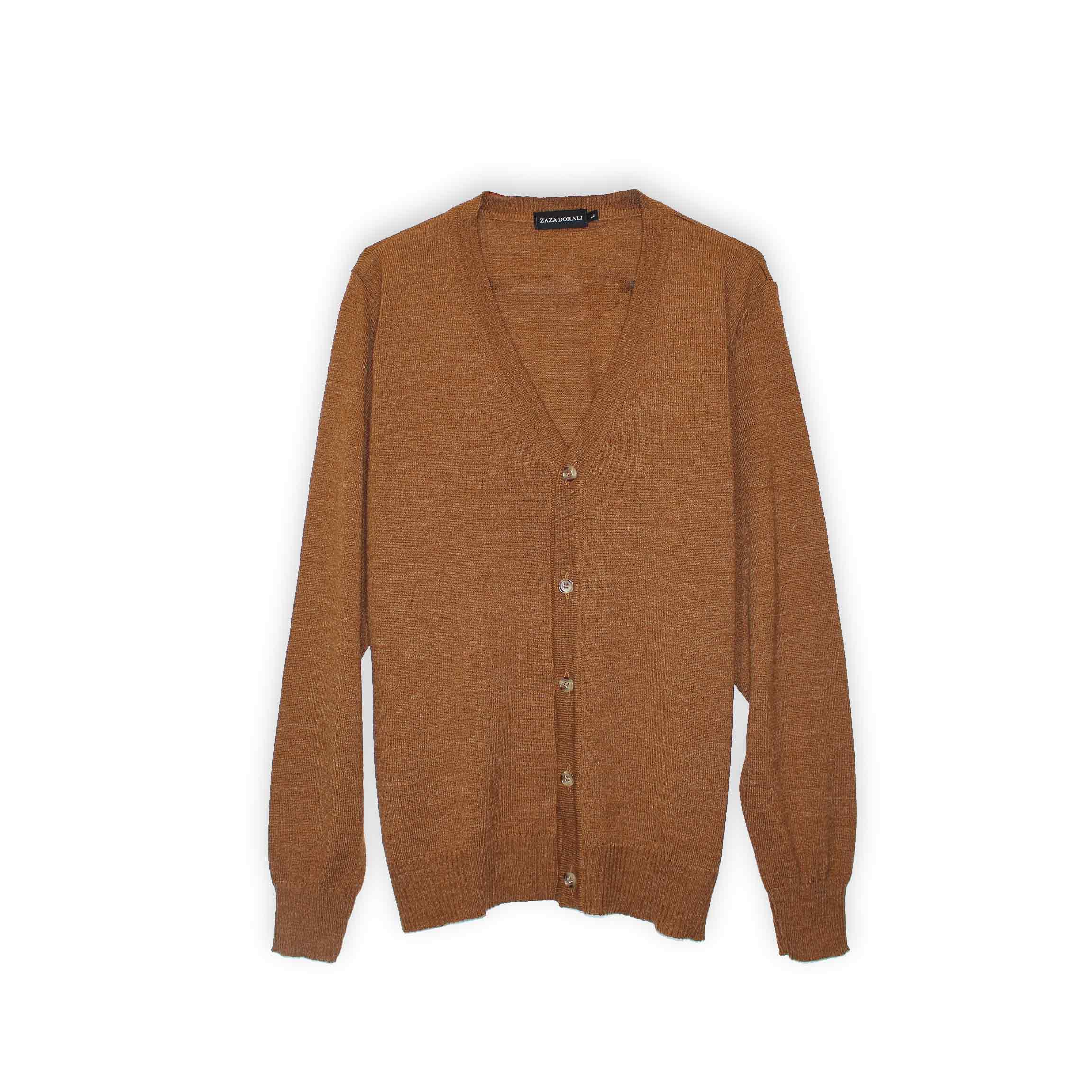 camel cardigan sweater