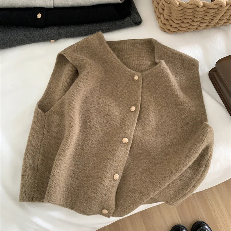 gold cardigan sweater
