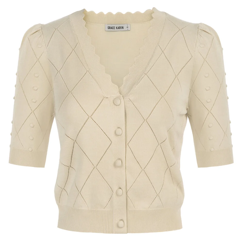 short sleeve sweater cardigan
