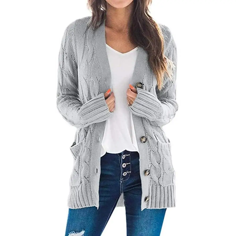 long cardigan sweater with buttons
