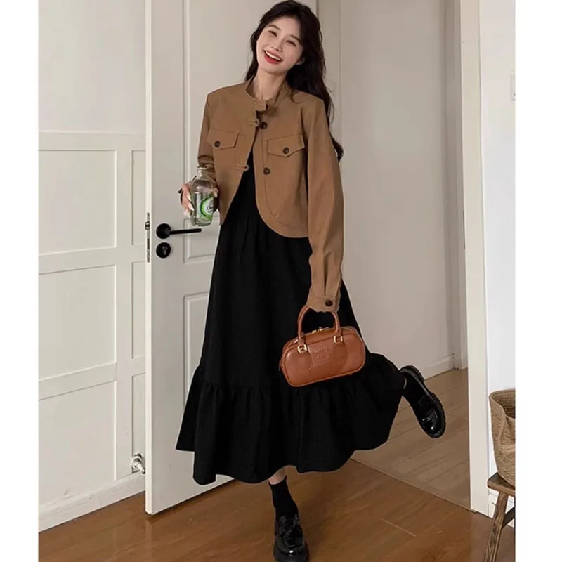 dress with jacket outfit