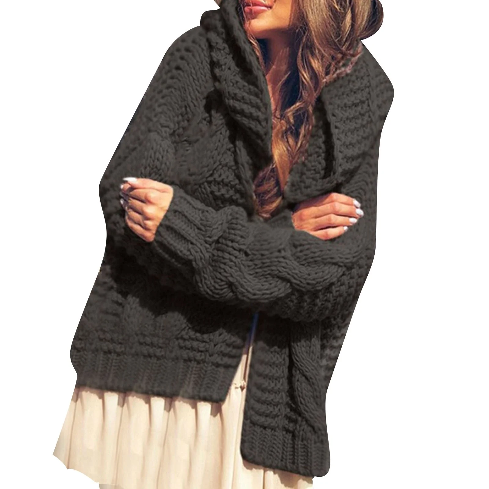 heavy cardigan sweater